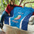 Custom Italy Football Quilt 2024 Gli Azzurri Marble Pattern