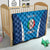 Custom Italy Football Quilt 2024 Gli Azzurri Marble Pattern