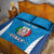 Custom Italy Football Quilt Bed Set 2024 Gli Azzurri Marble Pattern