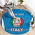 Custom Italy Football Round Carpet 2024 Gli Azzurri Marble Pattern