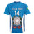 Custom Italy Football Rugby Jersey 2024 Gli Azzurri Marble Pattern