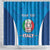 Custom Italy Football Shower Curtain 2024 Gli Azzurri Marble Pattern