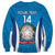 Custom Italy Football Sweatshirt 2024 Gli Azzurri Marble Pattern