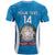 Custom Italy Football T Shirt 2024 Gli Azzurri Marble Pattern