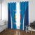 Custom Italy Football Window Curtain 2024 Gli Azzurri Marble Pattern - Wonder Print Shop