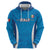 Custom Italy Football Zip Hoodie 2024 Gli Azzurri Marble Pattern