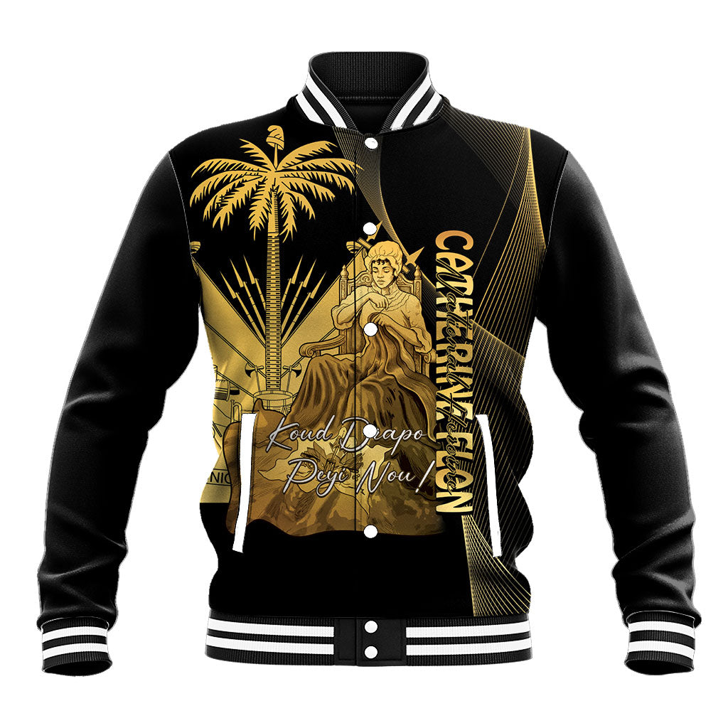 Catherine Flon Haiti Flag Day Baseball Jacket National Heroine Koud Drapo Peyi Nou