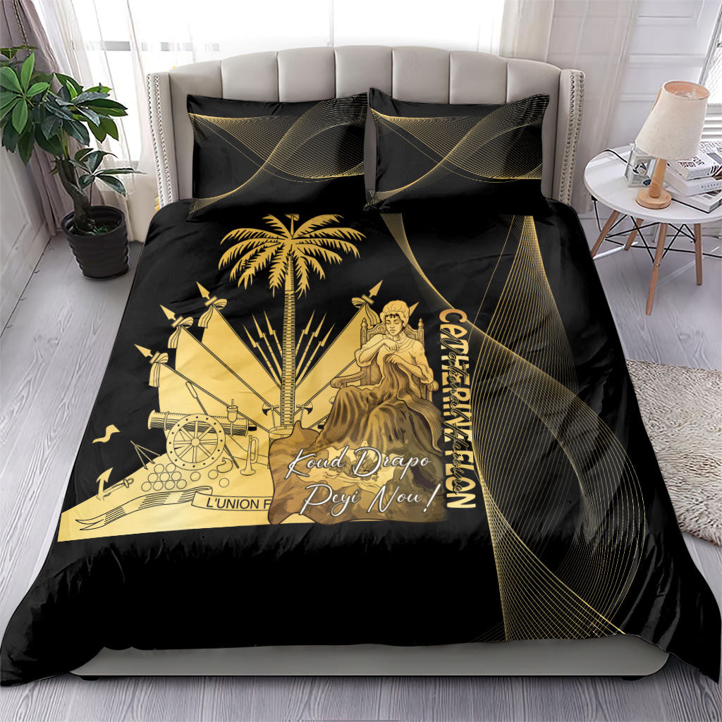 Catherine Flon Haiti Flag Day Bedding Set National Heroine Koud Drapo Peyi Nou
