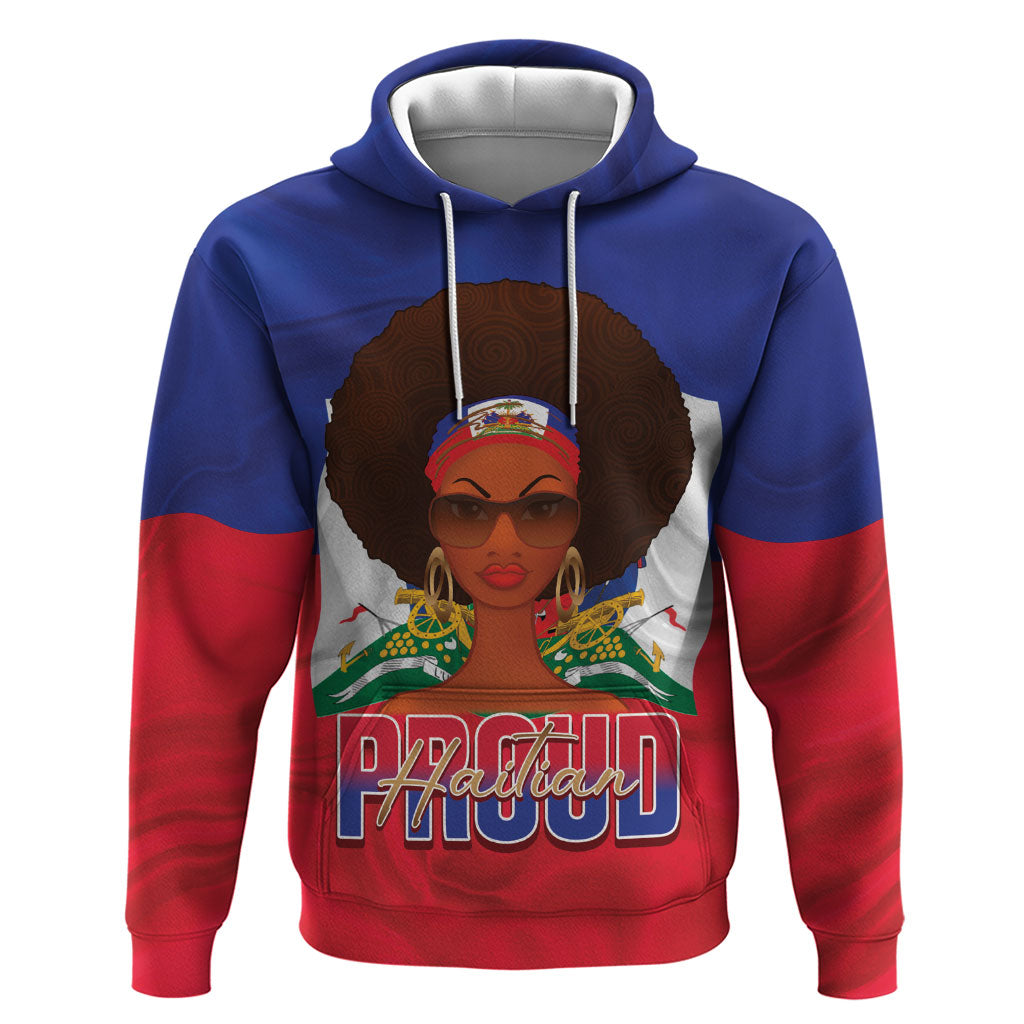 Personalized Haiti Flag Day Hoodie Haitian Women Proud Flag Wave Style