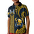 Hawaii Hilo High School Kid Polo Shirt Vikings Polynesian Kakau Pattern - Wonder Print Shop