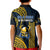 Hawaii Hilo High School Kid Polo Shirt Vikings Polynesian Kakau Pattern - Wonder Print Shop