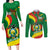 Bolivia Couples Matching Long Sleeve Bodycon Dress and Long Sleeve Button Shirts Bolivian Kantuta Happy 198th Independence Day - Wonder Print Shop