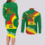 Bolivia Couples Matching Long Sleeve Bodycon Dress and Long Sleeve Button Shirts Bolivian Kantuta Happy 198th Independence Day - Wonder Print Shop