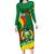 Bolivia Long Sleeve Bodycon Dress Bolivian Kantuta Happy 198th Independence Day - Wonder Print Shop