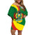 Bolivia Off Shoulder Short Dress Bolivian Kantuta Happy 198th Independence Day - Wonder Print Shop