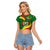 Bolivia Raglan Cropped T Shirt Bolivian Kantuta Happy 198th Independence Day - Wonder Print Shop