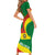 Bolivia Short Sleeve Bodycon Dress Bolivian Kantuta Happy 198th Independence Day - Wonder Print Shop