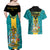 Bahamas Couples Matching Off Shoulder Maxi Dress and Hawaiian Shirt Happy Bahamian Emancipation Day - Wonder Print Shop