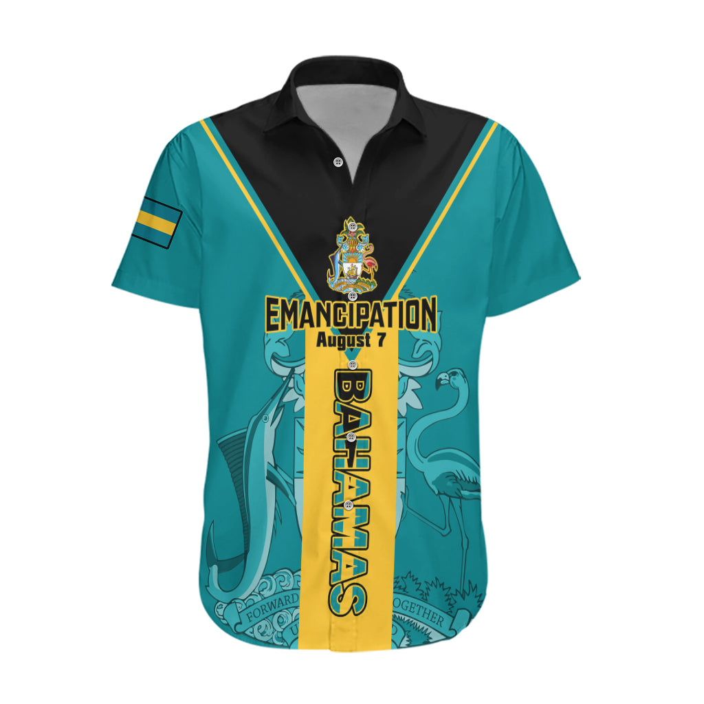 Bahamas Hawaiian Shirt Happy Bahamian Emancipation Day - Wonder Print Shop