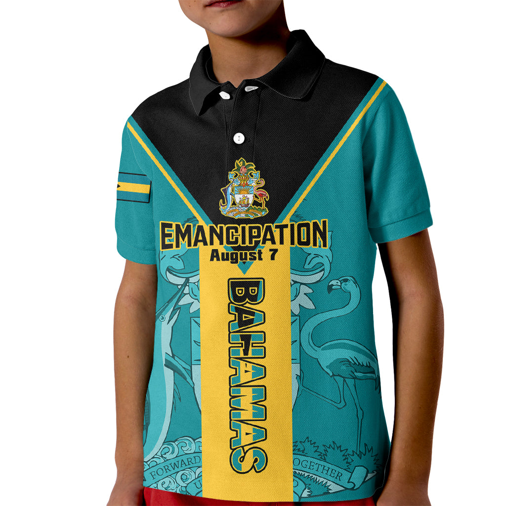 Bahamas Kid Polo Shirt Happy Bahamian Emancipation Day - Wonder Print Shop