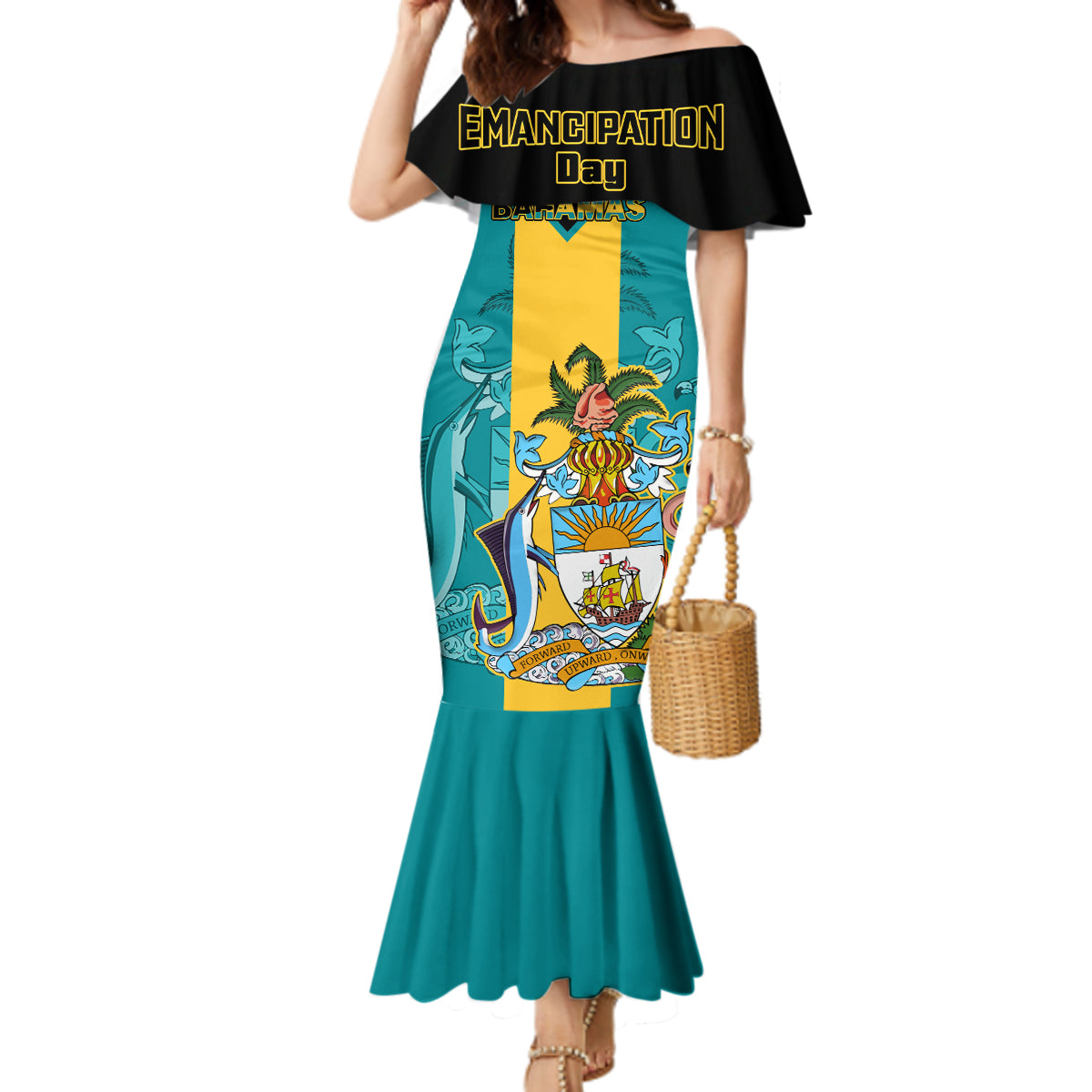 Bahamas Mermaid Dress Happy Bahamian Emancipation Day - Wonder Print Shop