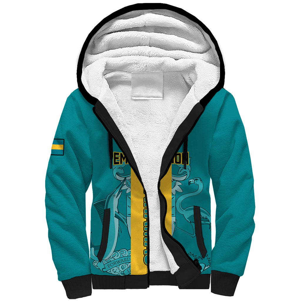 Bahamas Sherpa Hoodie Happy Bahamian Emancipation Day - Wonder Print Shop