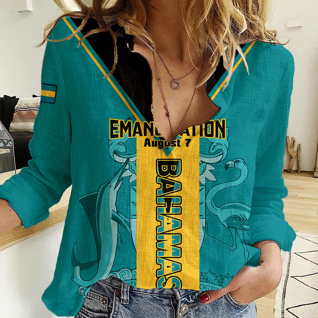 Bahamas Women Casual Shirt Happy Bahamian Emancipation Day - Wonder Print Shop