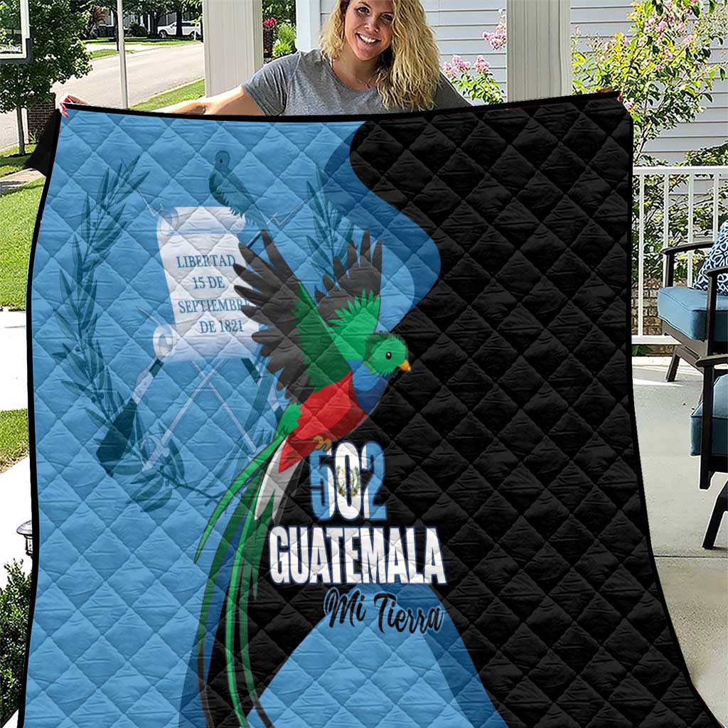 Guatemala Independence Day Quilt 502 Mi Tierra Resplendent Quetzal - Wonder Print Shop