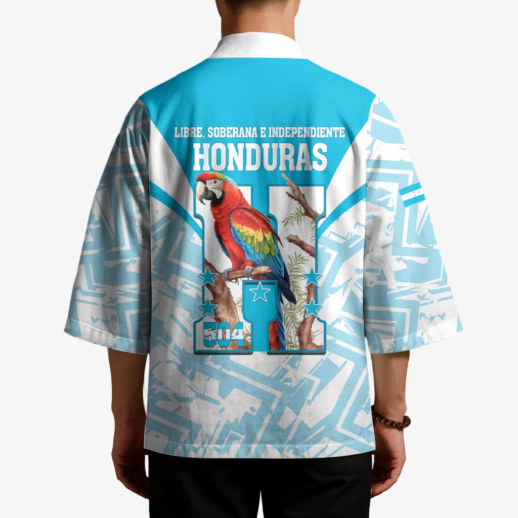Honduras Independence Day Kimono 504 Proud Scarlet Macaw - Wonder Print Shop