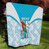 Honduras Independence Day Quilt 504 Proud Scarlet Macaw - Wonder Print Shop