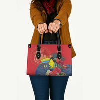 Belize Independence Day Leather Bag 501 Proud Keel Billed Toucan Tropical - Wonder Print Shop