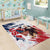 Custom USA Rugby Area Rug Powerful Eagle Grunge Brush Style - White - Wonder Print Shop