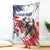 Custom USA Rugby Blanket Powerful Eagle Grunge Brush Style - White