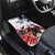 Custom USA Rugby Car Mats Powerful Eagle Grunge Brush Style - White - Wonder Print Shop