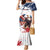 Custom USA Rugby Family Matching Mermaid Dress and Hawaiian Shirt Powerful Eagle Grunge Brush Style - White - Wonder Print Shop