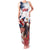 Custom USA Rugby Family Matching Tank Maxi Dress and Hawaiian Shirt Powerful Eagle Grunge Brush Style - White - Wonder Print Shop