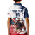 Custom USA Rugby Kid Polo Shirt Powerful Eagle Grunge Brush Style - White - Wonder Print Shop