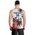 Custom USA Rugby Men Tank Top Powerful Eagle Grunge Brush Style - White - Wonder Print Shop