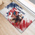 Custom USA Rugby Rubber Doormat Powerful Eagle Grunge Brush Style - White - Wonder Print Shop