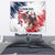 Custom USA Rugby Tapestry Powerful Eagle Grunge Brush Style - White