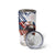 Custom USA Rugby Tumbler Cup Powerful Eagle Grunge Brush Style - White