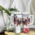 Custom USA Rugby Tumbler With Handle Powerful Eagle Grunge Brush Style - White