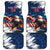 Custom USA Rugby Car Mats Powerful Eagle Grunge Brush Style - Blue - Wonder Print Shop