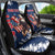 Custom USA Rugby Car Seat Cover Powerful Eagle Grunge Brush Style - Blue - Wonder Print Shop