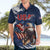 Custom USA Rugby Hawaiian Shirt Powerful Eagle Grunge Brush Style - Blue - Wonder Print Shop