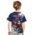 Custom USA Rugby Kid T Shirt Powerful Eagle Grunge Brush Style - Blue - Wonder Print Shop