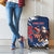 Custom USA Rugby Luggage Cover Powerful Eagle Grunge Brush Style - Blue - Wonder Print Shop