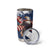 USA Rugby Tumbler Cup Powerful Eagle Grunge Brush Style - Blue