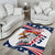 Custom USA Rugby Sevens Area Rug Go Eagles Flag Style - Wonder Print Shop