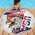 Custom USA Rugby Sevens Beach Blanket Go Eagles Flag Style - Wonder Print Shop